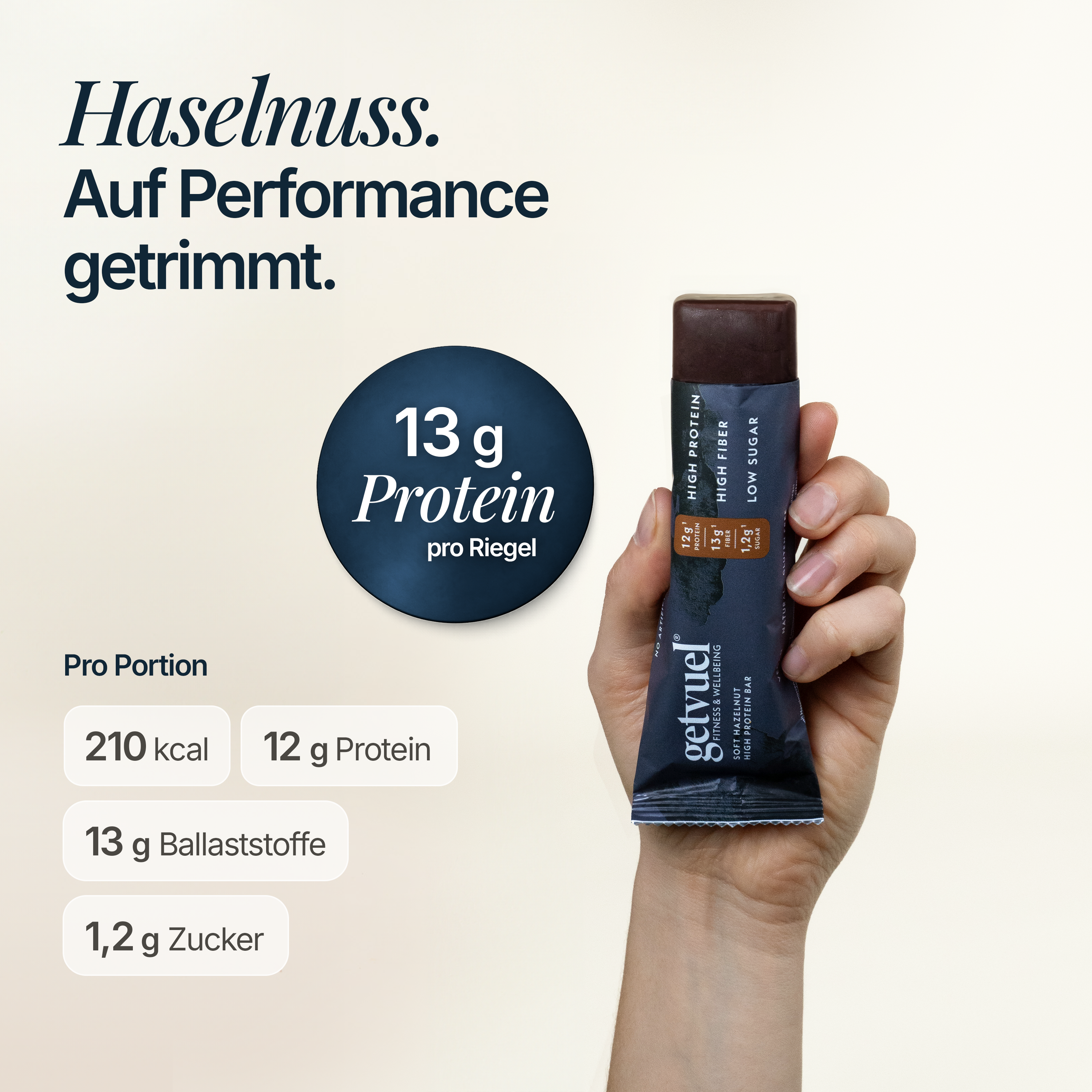 Soft Hazelnut High Protein Bar