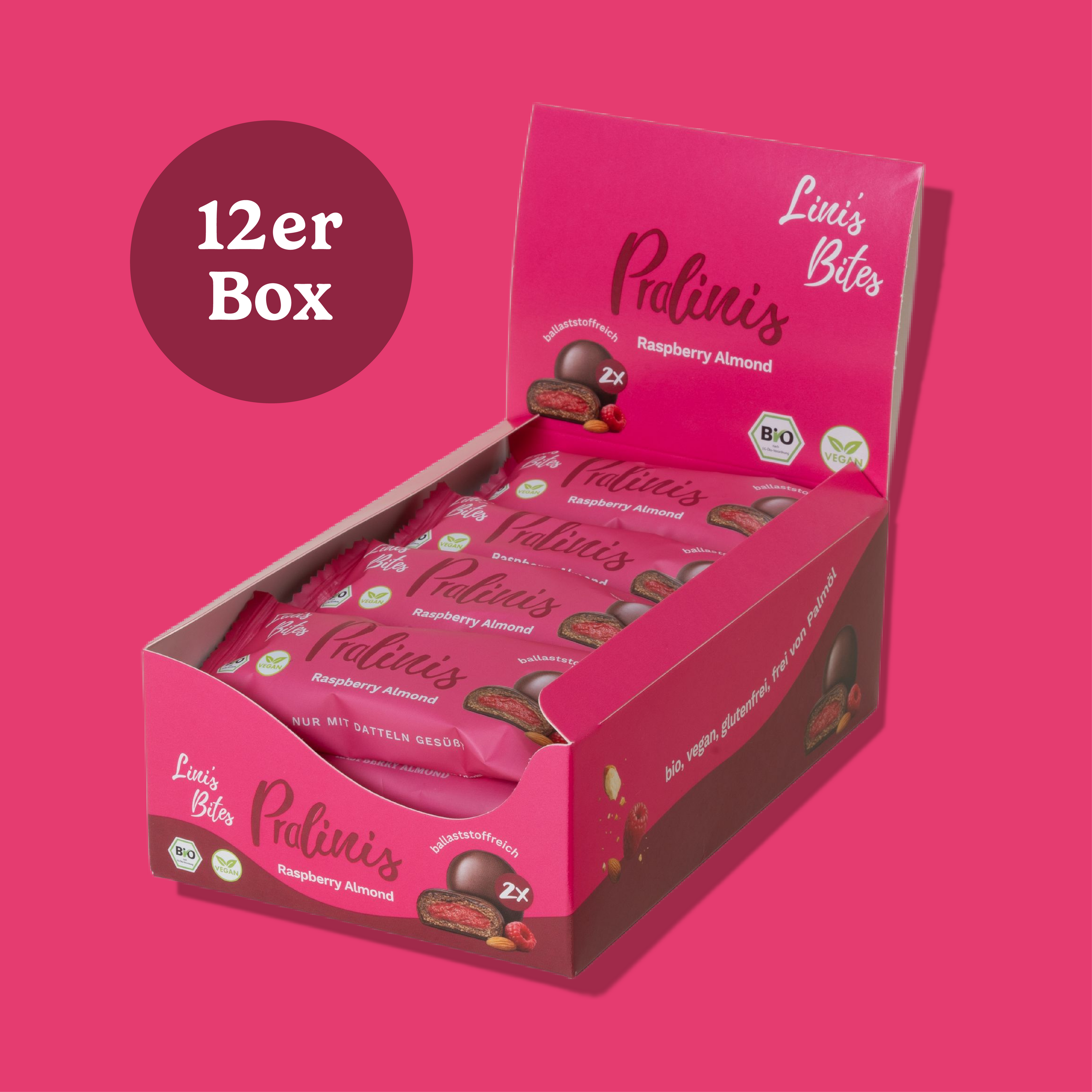 Bio Pralinis Raspberry Almond 2.0 (12er Box)